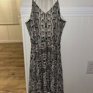 Elegant Snake Print Dress